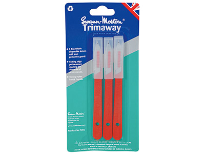 Swann Morton Trimaway Cutter Mit Klingeln, 3er-pack