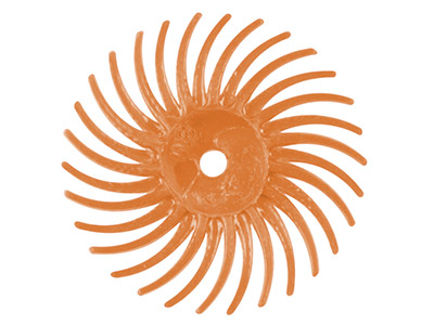 Orangefarbene, Nicht Montierte Schleifscheibe, Durchmesser 19 Mm, Extra Feine Körnung, 3m Company, Beutel - Standard Bild - 1