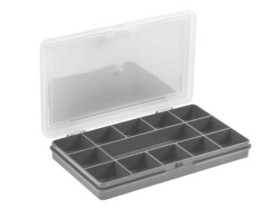 Mini Organizer Mit 13 Fächern, 17x 11 X 2,5 Cm, Polypropylen Grau, Wham