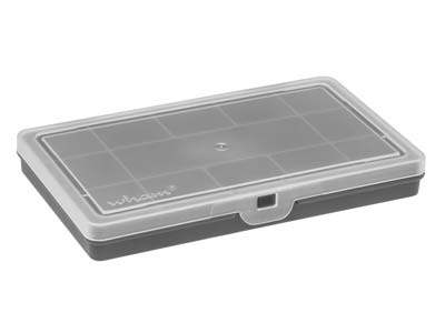 Mini Organizer Mit 13 Fächern, 17x 11 X 2,5 Cm, Polypropylen Grau, Wham - Standard Bild - 2