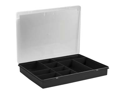 Wham Large Project Box Orgr 38x30x5cm 10 Cpts Black