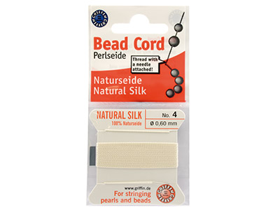 Griffin Perlseide, Größe 4, Weiß - Standard Bild - 2