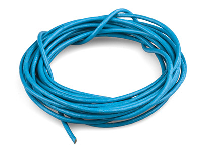 Rundes Lederband, Durchmesser 2 mm, 3 x 1 meter Länge, Marineblau - Standard Bild - 1