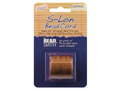 Beadsmith S-lon Perlenband, Tex 210, Stärke 18, 70 m, Kupferfarben - Standard Bild - 2