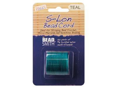 Beadsmith S-lon Perlenband, Tex 210, Stärke 18, 70 m, Türkis - Standard Bild - 2