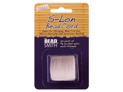 Beadsmith S-lon Perlenband, Tex 210, Stärke 18, 70 m, Rougefarben - Standard Bild - 2