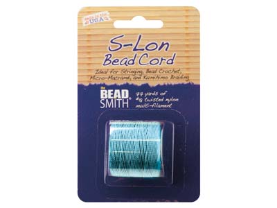 Beadsmith S-lon Perlenband, Tex 210, Stärke 18, 70 m, Aquamarin - Standard Bild - 2