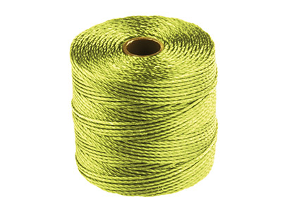 Beadsmith S-lon Perlenband, Tex 210, Stärke 18, 70m, Chartreuse