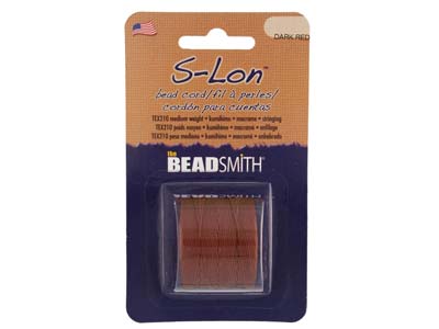 Beadsmith S-lon Bead Cord Brown Tex 210, Gauge #18 70m - Standard Bild - 1