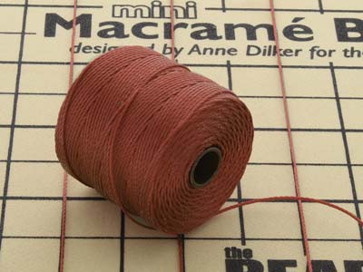 Beadsmith S-lon Bead Cord Brown Tex 210, Gauge #18 70m - Standard Bild - 4