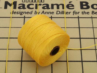 Beadsmith S-lon Bead Cord Golden Yellow Tex 210 Gauge #18 70m - Standard Bild - 4