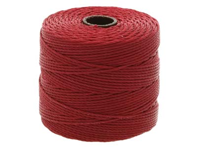 Beadsmith S-lon Bead Cord Dark Red Tex 210 Gauge #18 70m - Standard Bild - 2