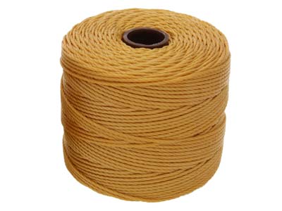 Beadsmith S-lon Bead Cord Marigold Tex 210 Gauge #18 70m - Standard Bild - 2