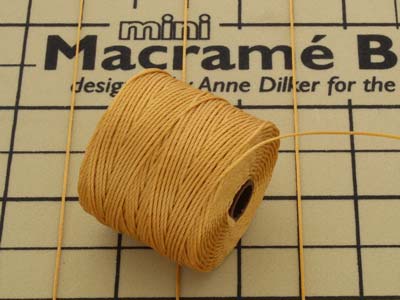 Beadsmith S-lon Bead Cord Marigold Tex 210 Gauge #18 70m - Standard Bild - 4