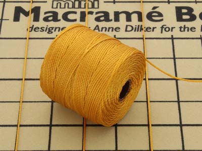 Beadsmith S-lon Bead Cord Light Gold Tex 210 Gauge #18 70m - Standard Bild - 4