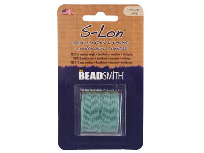 Beadsmith S-lon Bead Cord Vintage Jade Tex 210 Gauge #18 70m - Standard Bild - 1