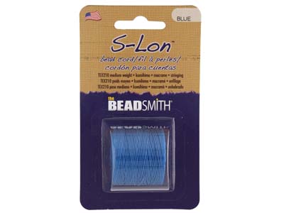 Beadsmith S-lon Bead Cord Blue Tex 210 Gauge #18 70m - Standard Bild - 1