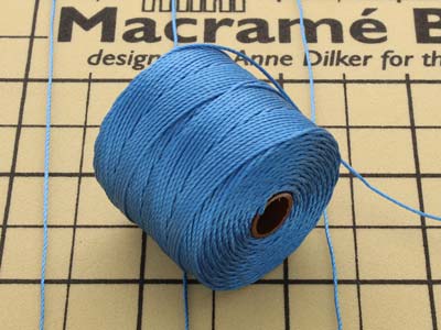 Beadsmith S-lon Bead Cord Blue Tex 210 Gauge #18 70m - Standard Bild - 4