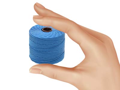 Beadsmith S-lon Bead Cord Blue Tex 210 Gauge #18 70m - Standard Bild - 6