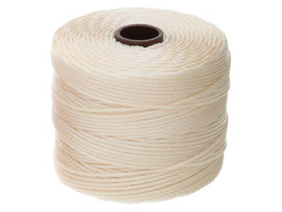 Beadsmith S-lon Bead Cord Vanilla Tex 210 Gauge #18 70m - Standard Bild - 2