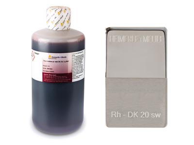 Schwarzes Rhodiumbad Dk20 Gebrauchsfertig, Heimerle Meule, 1 Liter 2  G Rhodium
