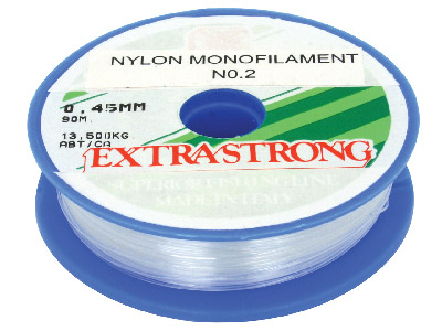 Monofiler Nylonfaden 0,45 Mm, 91 Meter