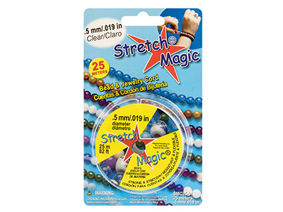 Stretch Magic, Elastisches Perlenband, 0,5mm, 25-m-rolle