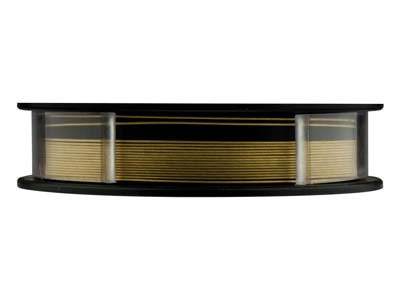 Rundfaden 49 Stränge Stahl Goldplattiert 24k, 0,46 Mm, Beadalon, Spulevon 3 Metern - Standard Bild - 2