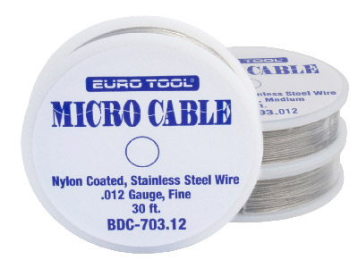 Nylonbeschichteter Stahldraht 0,31 Mm, 9,20 M Spule