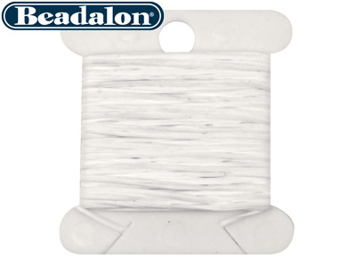 Beadalon Elastisches Garn, Mehrdrähtig 0,70 Mm, Weiß, 5 Meter - Standard Bild - 2