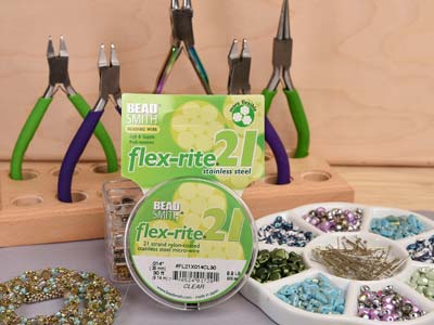 Flexrite-draht 21-stränge, 0,36 Mm,transparent, 9,14 Meter, Beadsmith - Standard Bild - 7