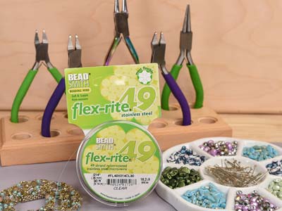 Beadsmith Flexrite, 49 Strand, Clear, 0.36mm, 9.1m - Standard Bild - 7