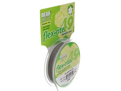 Flexrite-faden 49-fach, 0,45 Mm, Transparent, 9,14 Meter, Beadsmith - Standard Bild - 2