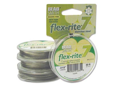 Beadsmith Flexrite, 7 Strand, Clear, 0.45mm, 9.1m - Standard Bild - 2