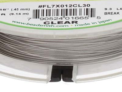 Flexrite-draht 7-fach, 0,45 Mm, Transparent, 9,14 Meter, Beadsmith - Standard Bild - 5