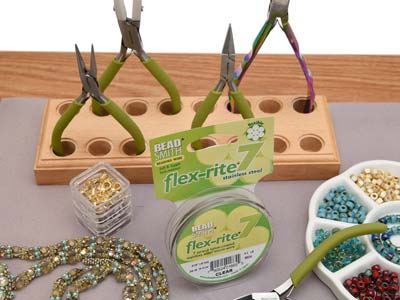 Flexrite-draht 7-fach, 0,45 Mm, Transparent, 9,14 Meter, Beadsmith - Standard Bild - 7