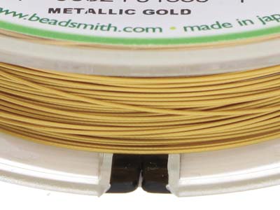 Beadsmith Flexrite, 7 Strand, Metallic Satin Gold, 0.45mm, 9.1m - Standard Bild - 5