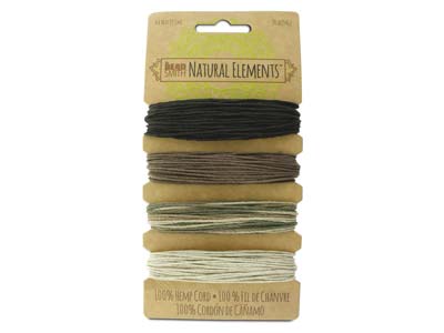 Hanffaden Beadsmith, Hautfarben 1 Mm, 4 Farben X 9,10 Meter - Standard Bild - 1