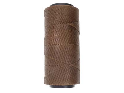 Brasilianische Wachskordel Knot-it Beadsmith, Braun 0,90 Mm, 144 Meter