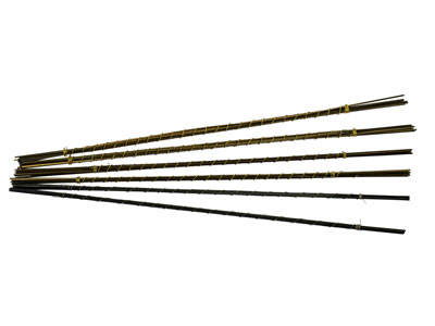 Satz Von 6 Dutzend Sägeblättern, Nr. 1, 2/0, 4/0 - Standard Bild - 2