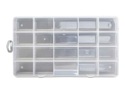 Organizer Mit 20 Fächern, Großes Modell 33x 19 Cm, Beadsmith - Standard Bild - 2