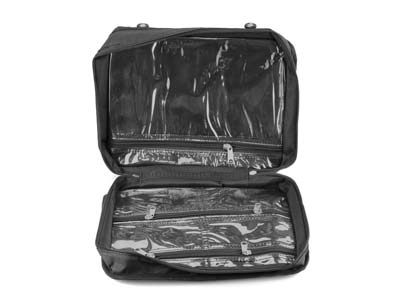 Schwarze Tasche, 23 Fächer, 30,50 X25,50 Cm, Beadsmith - Standard Bild - 3