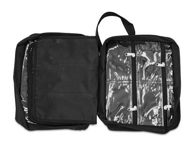 Schwarze Tasche, 23 Fächer, 30,50 X25,50 Cm, Beadsmith - Standard Bild - 4