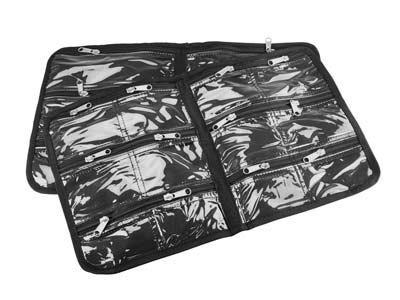 Schwarze Tasche, 23 Fächer, 30,50 X25,50 Cm, Beadsmith - Standard Bild - 5