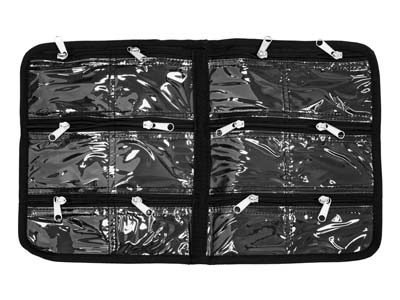 Schwarze Tasche, 23 Fächer, 30,50 X25,50 Cm, Beadsmith - Standard Bild - 6