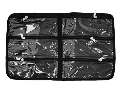 Schwarze Tasche, 23 Fächer, 30,50 X25,50 Cm, Beadsmith - Standard Bild - 8
