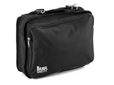 Schwarze Tasche, 23 Fächer, 30,50 X25,50 Cm, Beadsmith - Standard Bild - 9