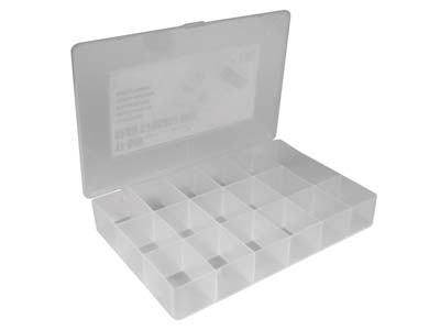 Organizer Mit 17 Fächern, 27 X 18 X4 Cm, Kunststoff, Beadalon