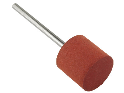 Gummi-schleifstift Mit Montiertem Zylinder, Braun, Feinkörnig, 14 X 13,50 Mm, N°720, Eve - Standard Bild - 1