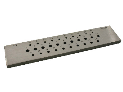 Zieheisen, Rund, 0,5 mm-4,0 mm, 40 löcher - Standard Bild - 1